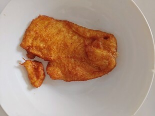咬过的炸鱼排