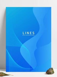 蓝色渐变背景海报设计