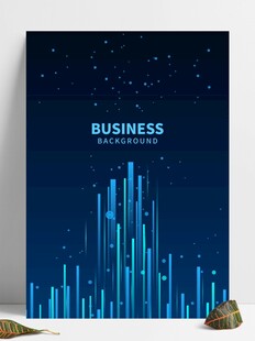 商务数据图表星空背景图