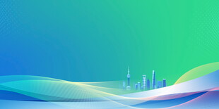 梦幻渐变城市背景图