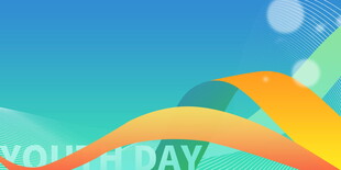 青春活力渐变色彩背景图