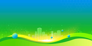 绿色城市风光背景图