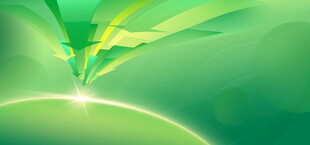 清新绿意闪耀生机之光背景