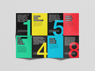 折页宣传单展示样机