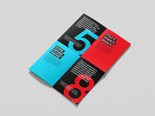 折页宣传单展示样机