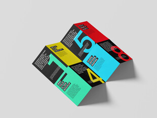 折页宣传单展示样机