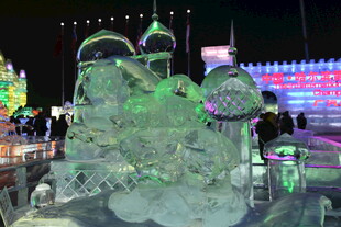 梦幻冰雕景观 璀璨夺目
