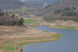 山间碧水畔的宁静风光