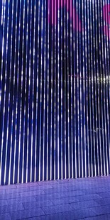 梦幻灯光瀑布艺术场景