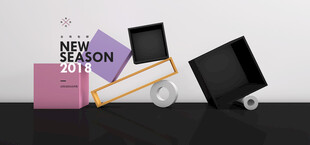 创意办公用品组合展示