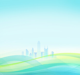 城市与自然融合的梦幻景观