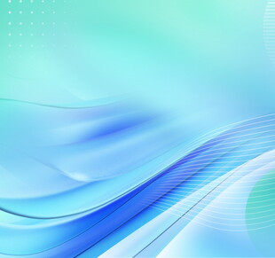 蓝绿色渐变波浪背景图