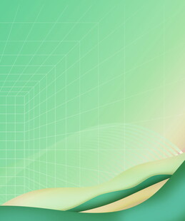 清新渐变绿色几何背景图