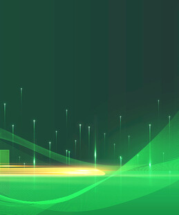 绿色科技动感线条背景图