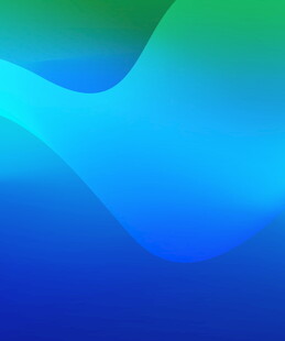 蓝绿渐变动感波浪背景