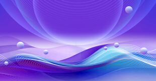 梦幻紫色渐变流体背景图