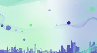 城市天际线与梦幻背景