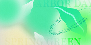 清新渐变绿色抽象背景图