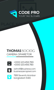 专业代码编程名片设计