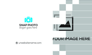 高档简约蓝色系名片模板