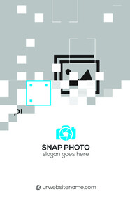 高档简约蓝色系名片模板