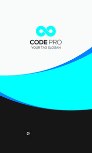 高档简约蓝色系名片模板