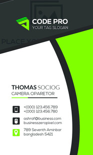 专业代码职业名片设计