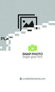 高端简约绿色名片模板