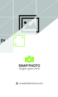 高端简约绿色名片模板 