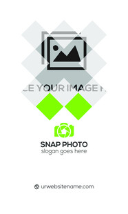 高端简约绿色名片模板