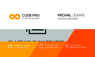 科技公司名片设计示例