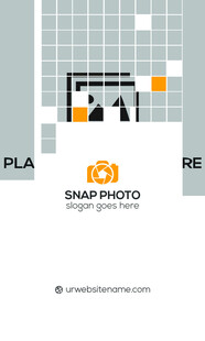 高档橙色简约名片