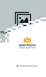 高档橙色简约名片