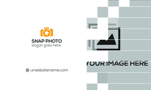 高档橙色简约名片