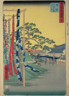 日本传统街景绘