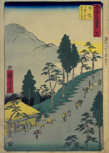 日本传统风景浮世绘画面