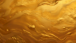 金色流动纹理背景图