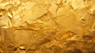 金色晶体纹理特写