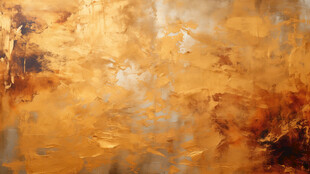 抽象橙黄纹理艺术画作