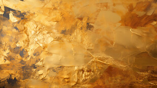 抽象艺术风格的暖色调画作