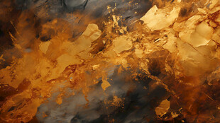 梦幻金色抽象纹理画面