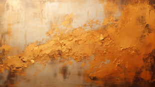 斑驳橙黄墙面纹理特写