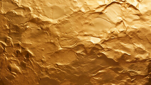 金色纹理墙面特写