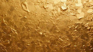 金色纹理墙面特写