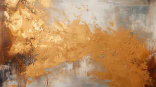 金色抽象纹理绘画背景