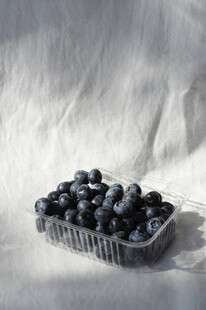 盒装蓝莓静物特写
