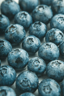 饱满蓝莓特写