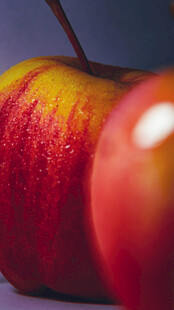 红苹果特写