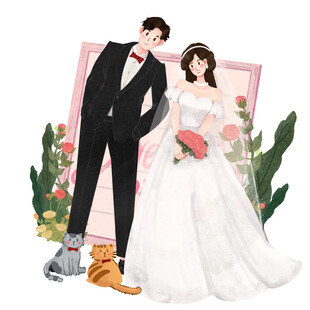 情人节婚礼大尺寸贴纸