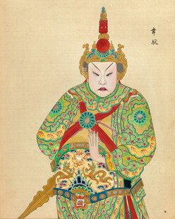 古代武将形象绘画